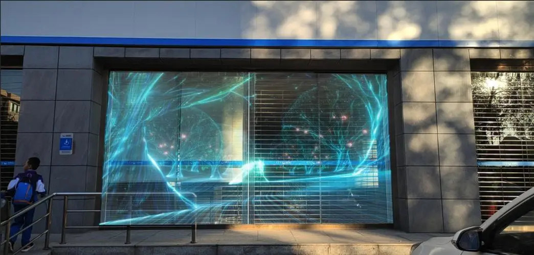 P3.97-7.81 Display de pared de vídeo LED alquiler transparente a todo color