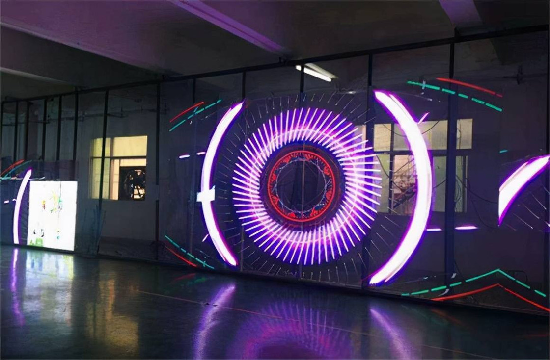 P3.97-7.81 Display de pared de vídeo LED alquiler transparente a todo color