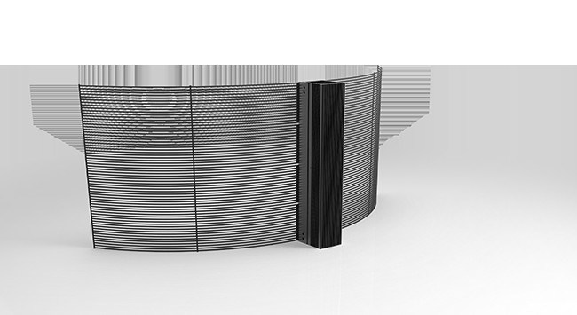 P2.6-5.2 HD Panel de pantalla LED transparente de 2500 nits Instalación colgante