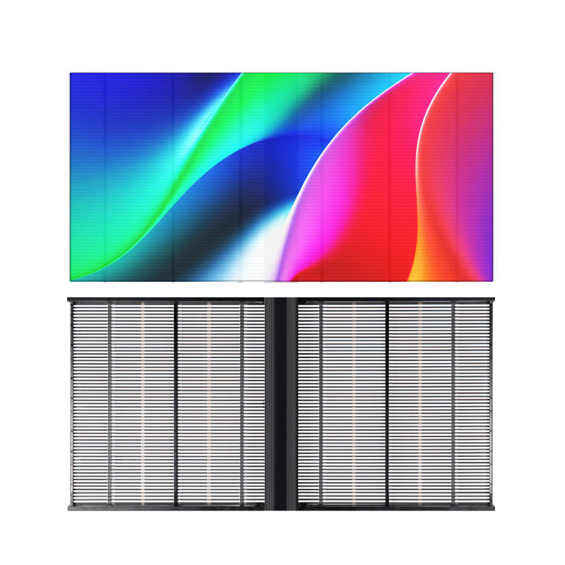 Panel de pantalla LED transparente delgado 4K multicolor de alta definición