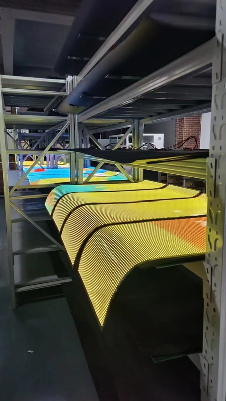 Indoor impermeable Transparente LED señalización, Multicolor LED transparente pantalla de película