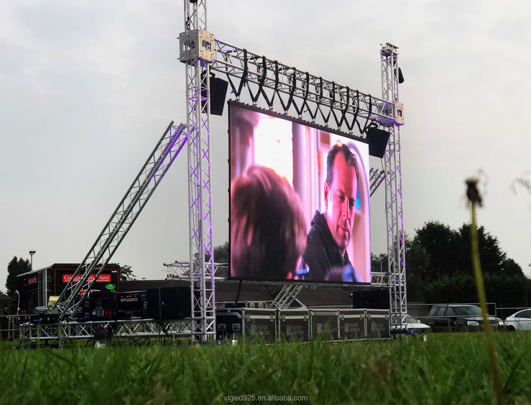 Práctico alquiler de pantallas de pared de vídeo, pantalla LED a prueba de agua para alquiler de escenarios