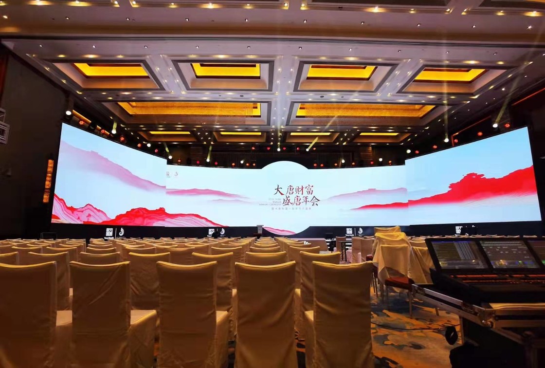 Panel de pantalla de pared LED multicolor para interiores P3.91 P5.95 Instalación fija