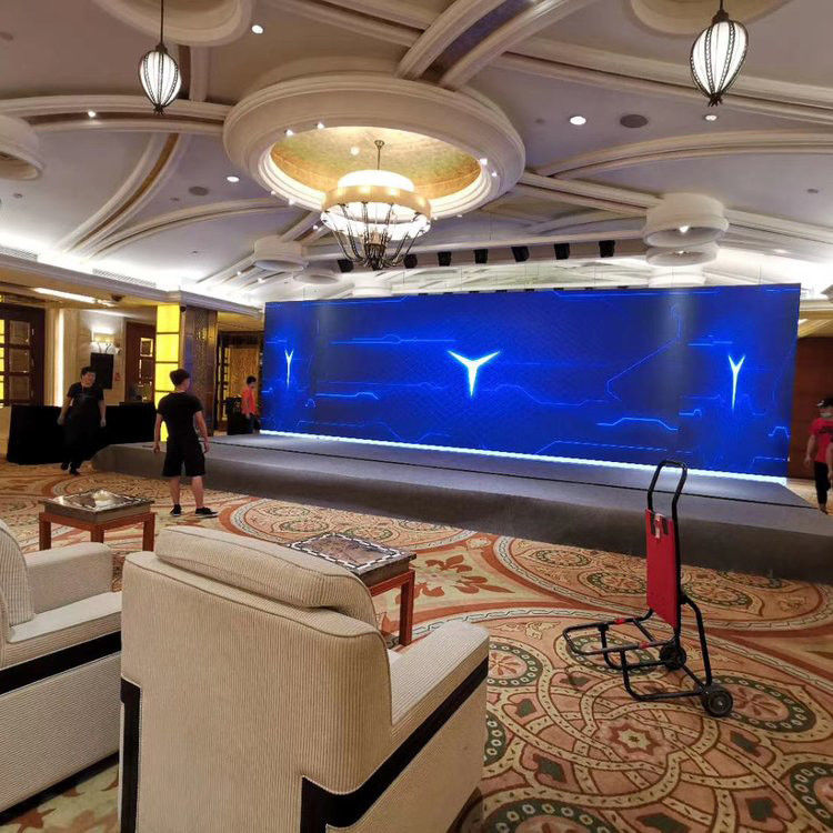 160x80 Pared de vídeo duradera para interiores, pantalla LED para publicidad en interiores