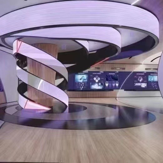 Pantalla circular delgada y flexible de LED P1.8 P2 P2.5 P3 a todo color